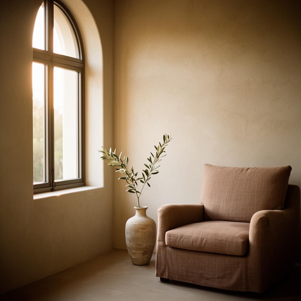 Quiet corner of a Lauren Ashley Design interior